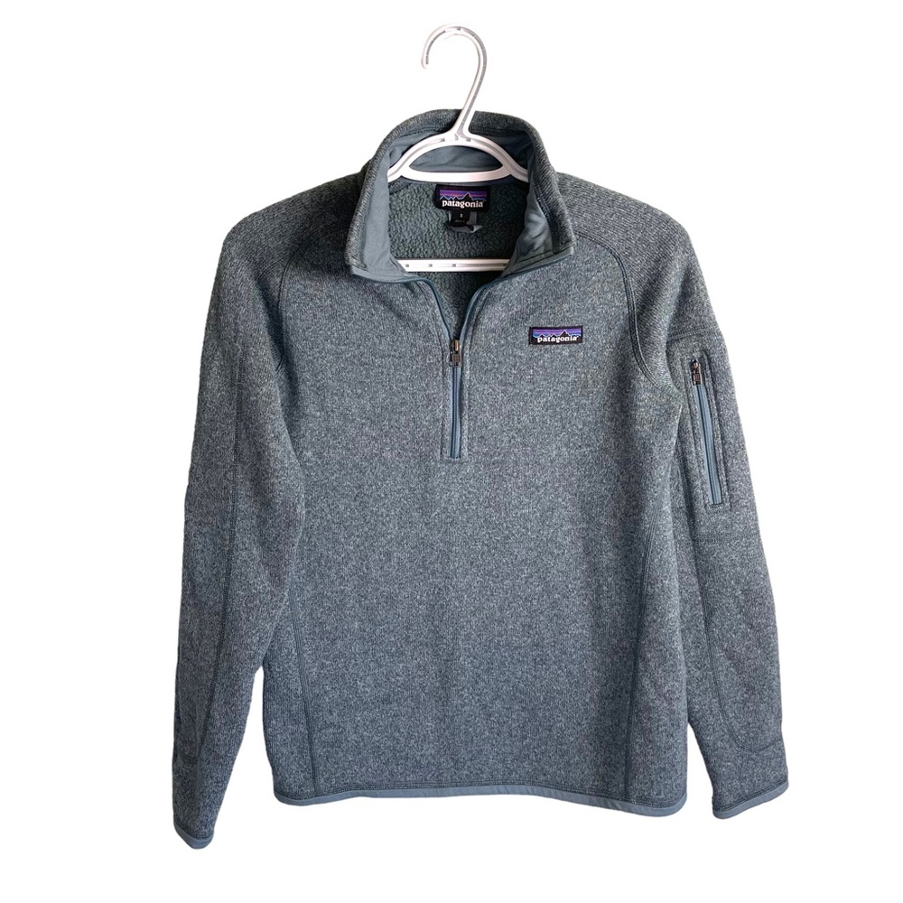 Patagonia Better Sweater Women’s 1/4 Zip Fleece Pullover Size Small Steam Blue - Picture 7 of 9